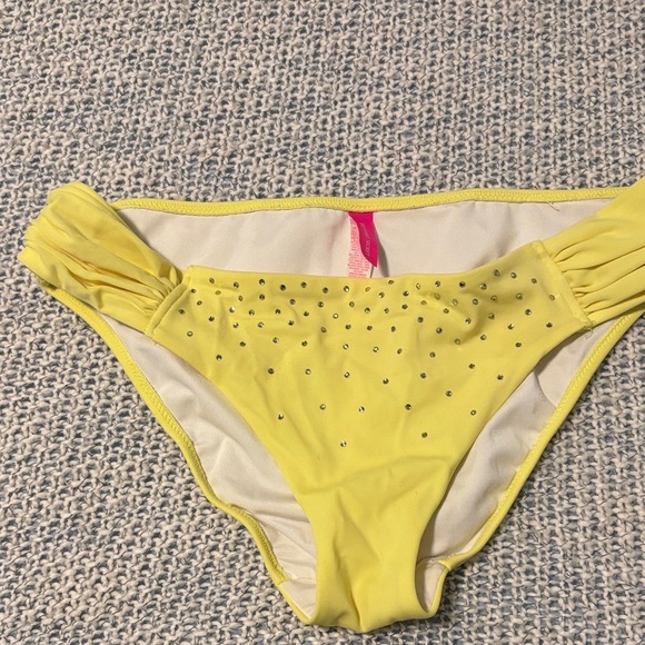 Victoria's Secret Yellow Bikini with Rhinestones - Picture 3 of 10